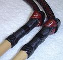 3.5 ft, 8 plait x 24 plait half plait handles with initials and year braided in A